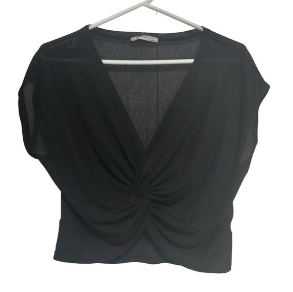 Zara Black Knotted Top - Picture 2 of 5